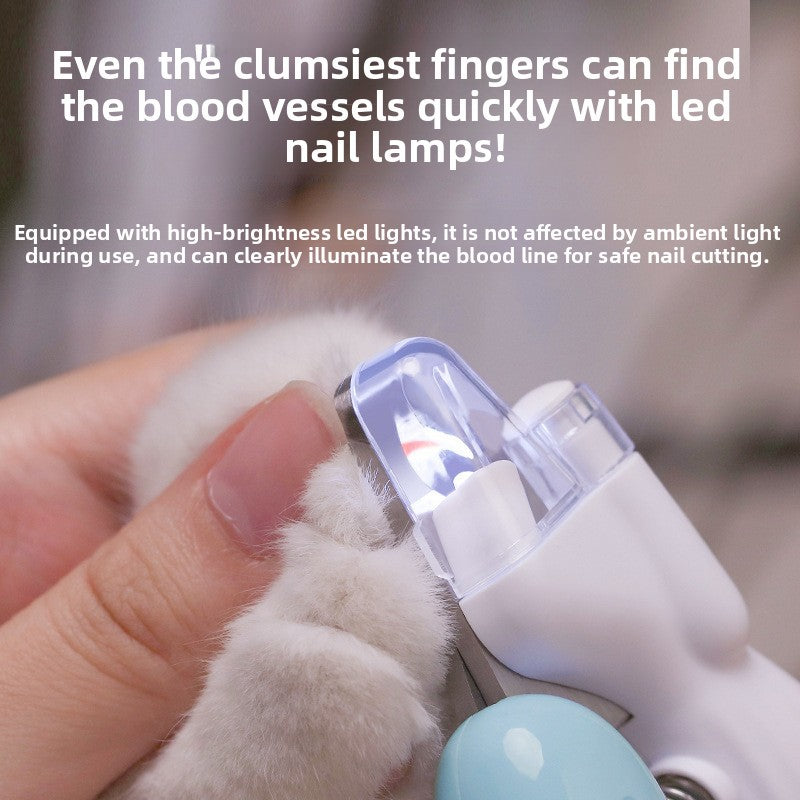 FurEase LED Pet Nail Clippers with Safety Guard