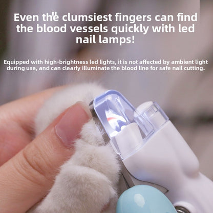FurEase LED Pet Nail Clippers with Safety Guard